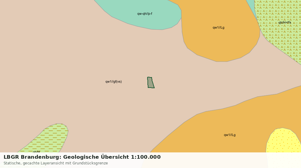 Statische Kartenansicht: LBGR Brandenburg: Geologische Übersicht 1:100.000
