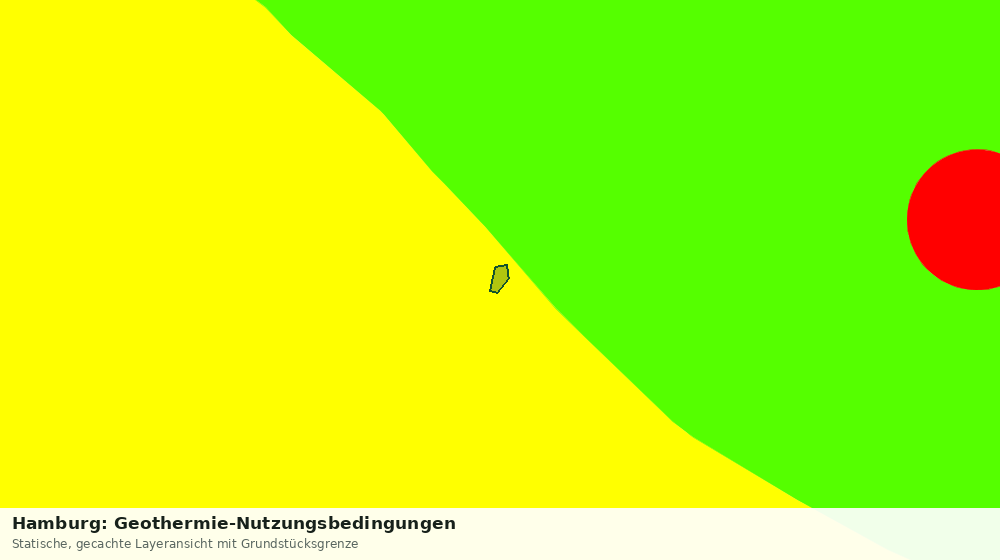 Statische Kartenansicht: Hamburg: Geothermie-Nutzungsbedingungen