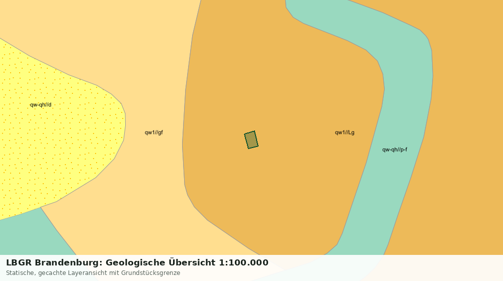 Statische Kartenansicht: LBGR Brandenburg: Geologische Übersicht 1:100.000