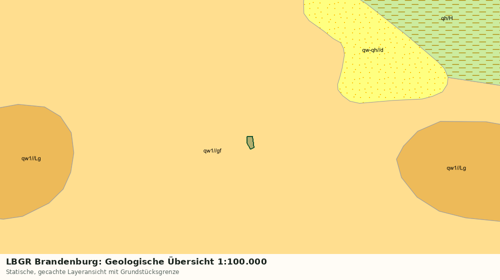 Statische Kartenansicht: LBGR Brandenburg: Geologische Übersicht 1:100.000