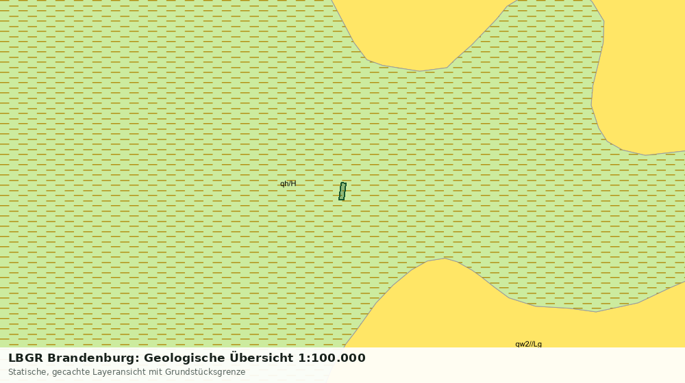 Statische Kartenansicht: LBGR Brandenburg: Geologische Übersicht 1:100.000