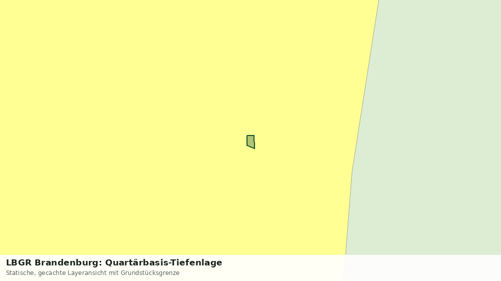 Statische Kartenansicht: LBGR Brandenburg: Quartärbasis-Tiefenlage