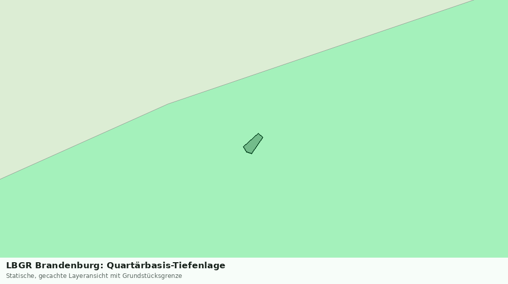 Statische Kartenansicht: LBGR Brandenburg: Quartärbasis-Tiefenlage