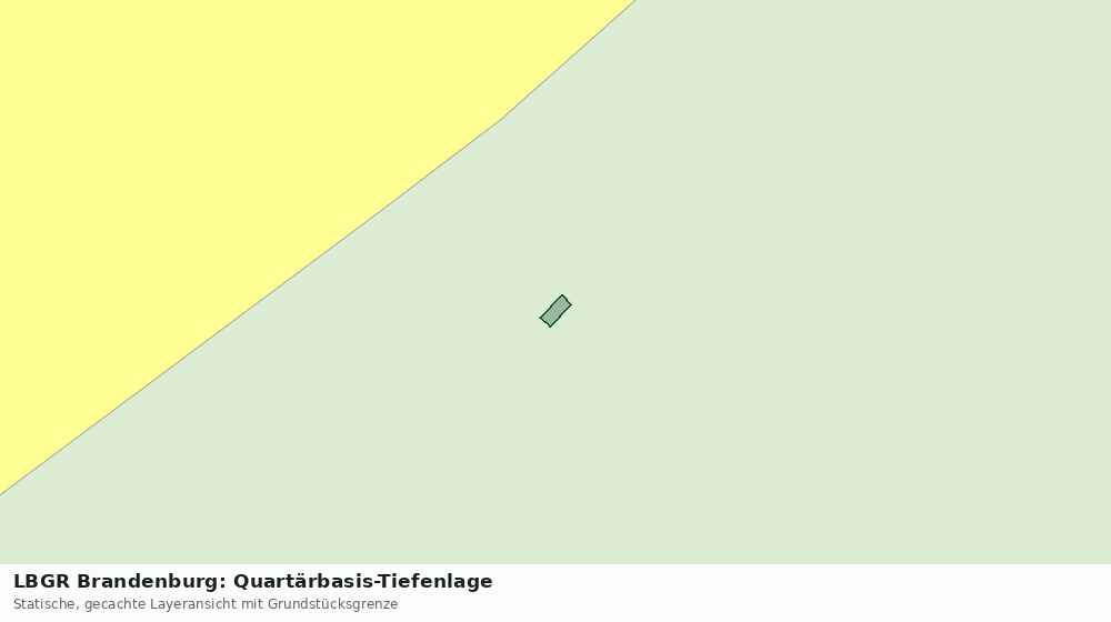Statische Kartenansicht: LBGR Brandenburg: Quartärbasis-Tiefenlage