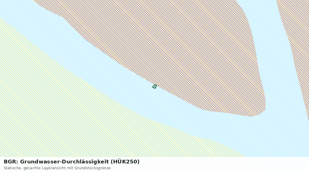 Statische Kartenansicht: BGR: Grundwasser-Durchlässigkeit (HÜK250)