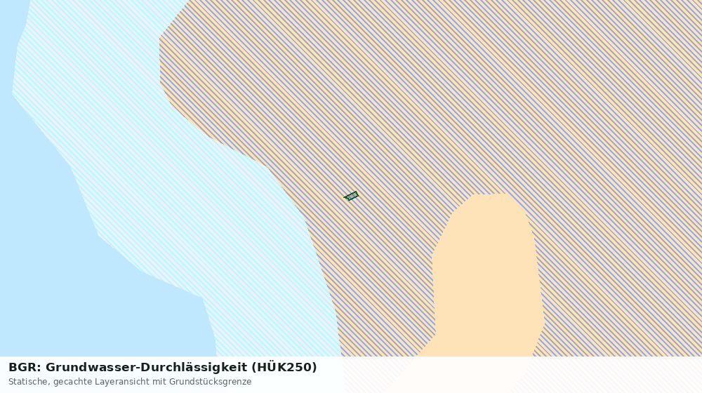 Statische Kartenansicht: BGR: Grundwasser-Durchlässigkeit (HÜK250)