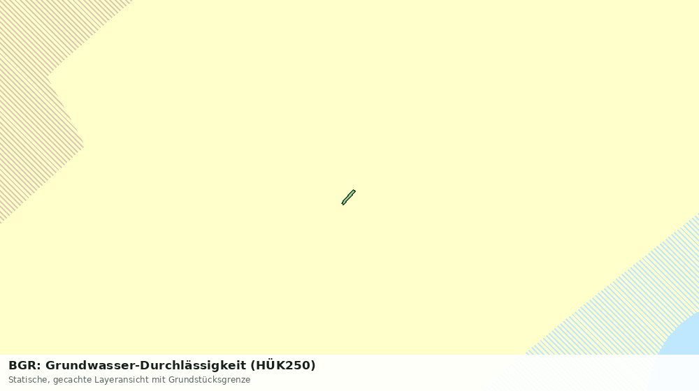 Statische Kartenansicht: BGR: Grundwasser-Durchlässigkeit (HÜK250)
