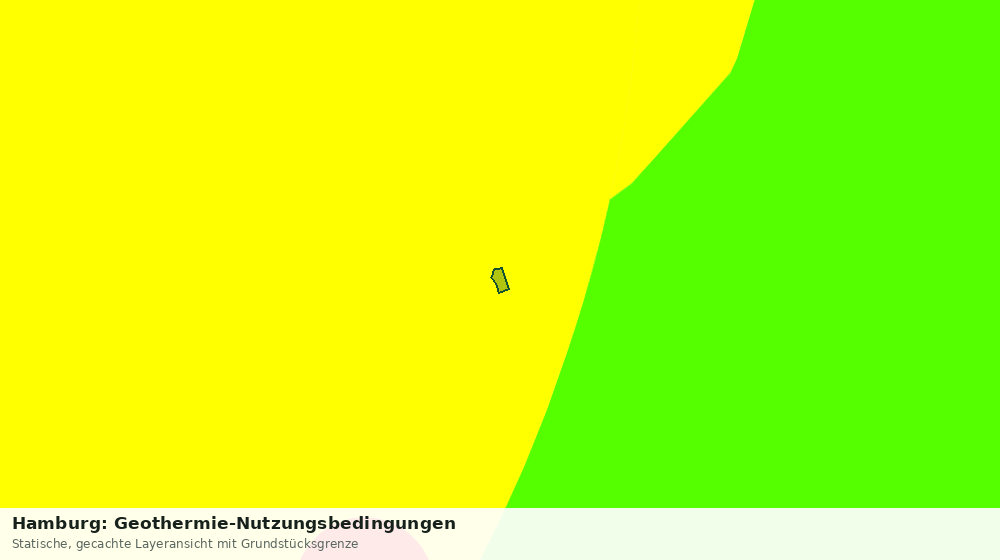 Statische Kartenansicht: Hamburg: Geothermie-Nutzungsbedingungen