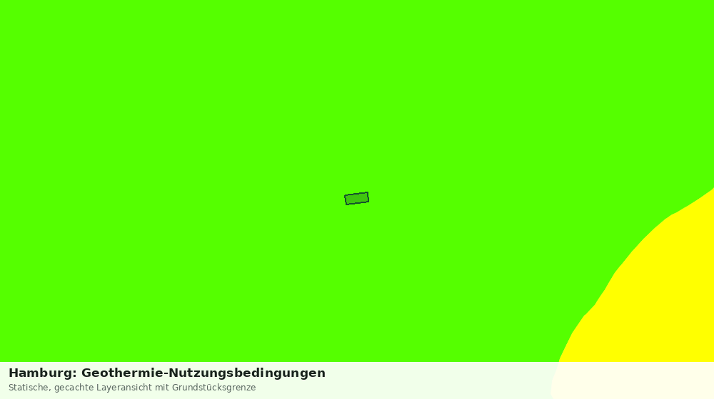 Statische Kartenansicht: Hamburg: Geothermie-Nutzungsbedingungen