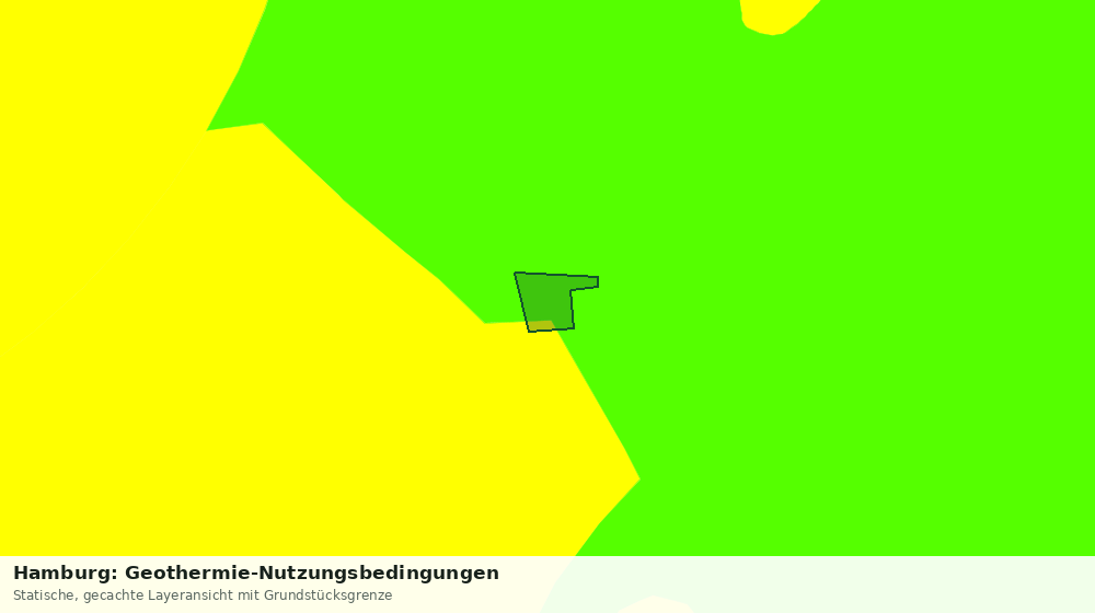 Statische Kartenansicht: Hamburg: Geothermie-Nutzungsbedingungen
