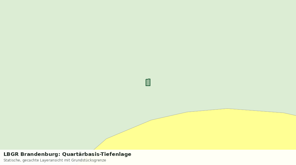 Statische Kartenansicht: LBGR Brandenburg: Quartärbasis-Tiefenlage