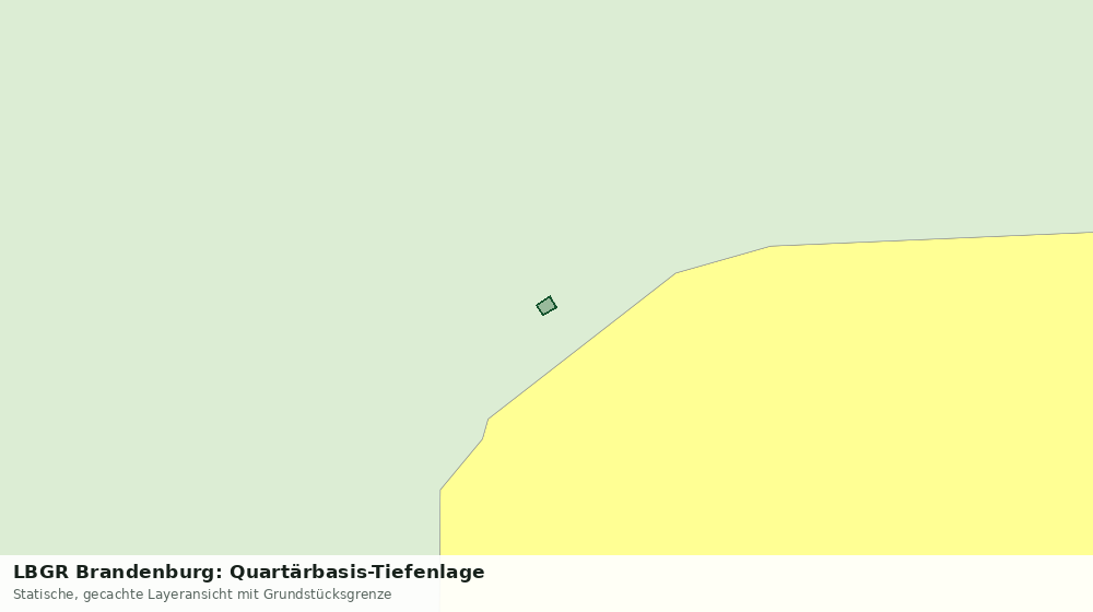Statische Kartenansicht: LBGR Brandenburg: Quartärbasis-Tiefenlage