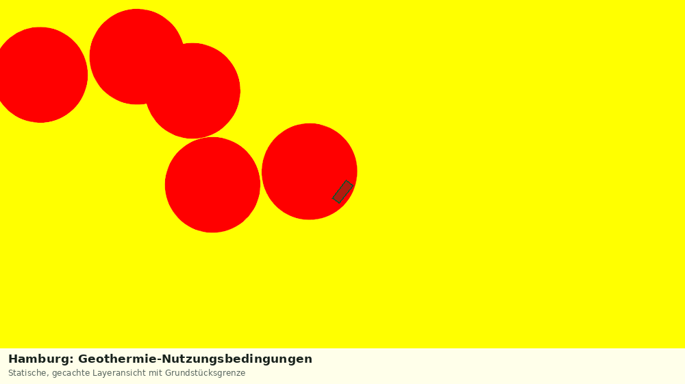 Statische Kartenansicht: Hamburg: Geothermie-Nutzungsbedingungen