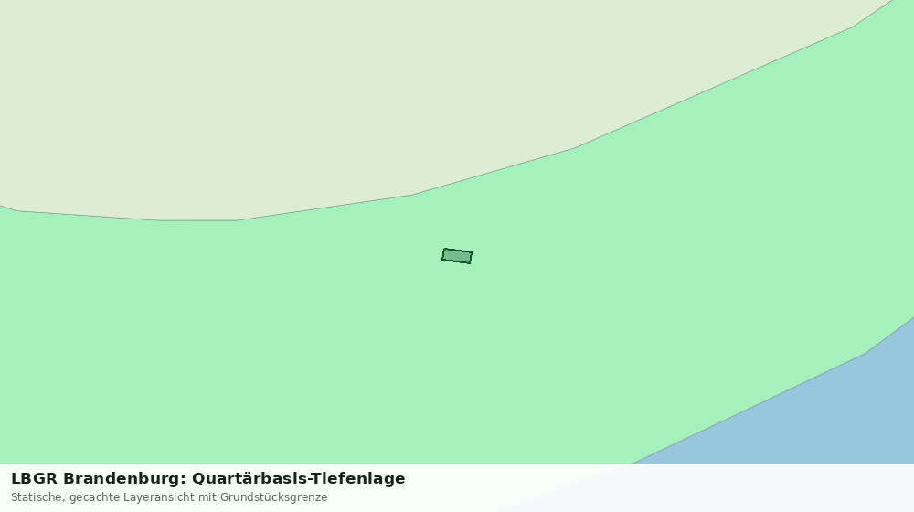 Statische Kartenansicht: LBGR Brandenburg: Quartärbasis-Tiefenlage