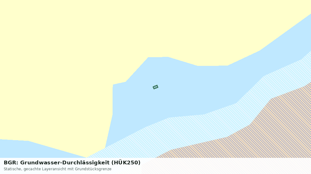 Statische Kartenansicht: BGR: Grundwasser-Durchlässigkeit (HÜK250)