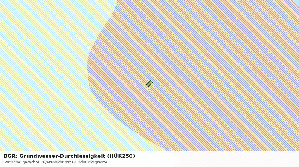 Statische Kartenansicht: BGR: Grundwasser-Durchlässigkeit (HÜK250)