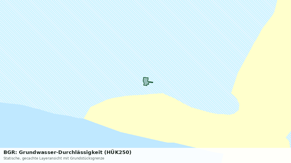 Statische Kartenansicht: BGR: Grundwasser-Durchlässigkeit (HÜK250)