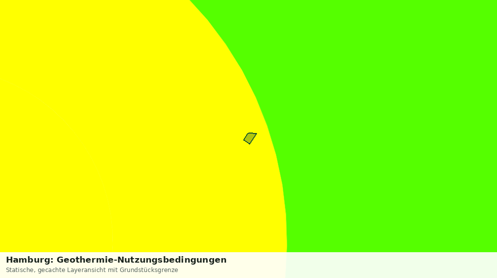 Statische Kartenansicht: Hamburg: Geothermie-Nutzungsbedingungen