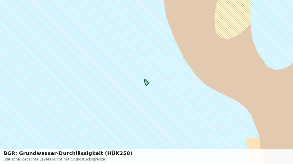 Statische Kartenansicht: BGR: Grundwasser-Durchlässigkeit (HÜK250)