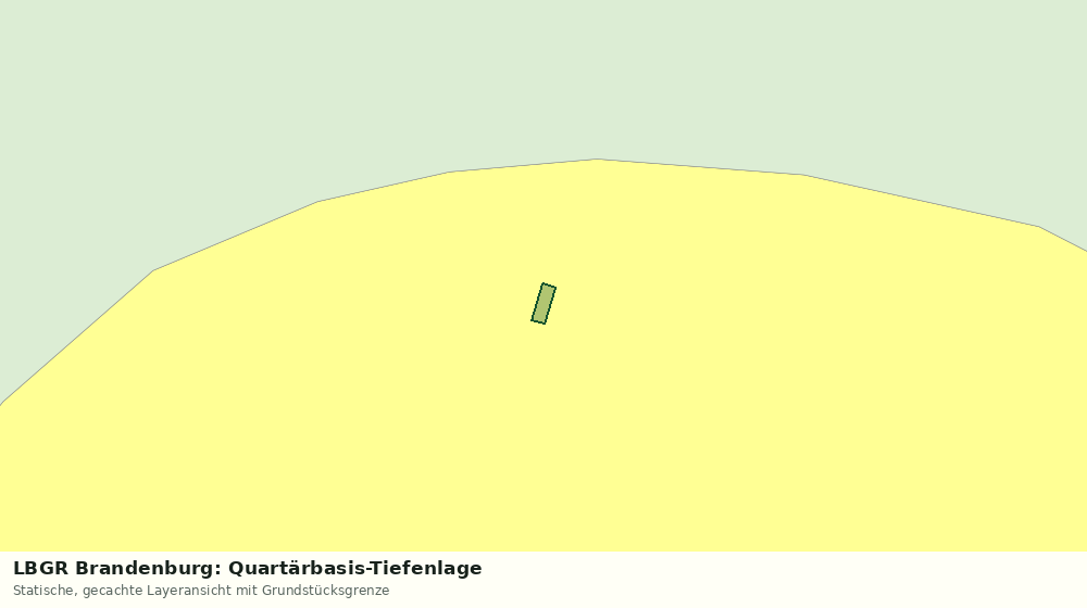 Statische Kartenansicht: LBGR Brandenburg: Quartärbasis-Tiefenlage