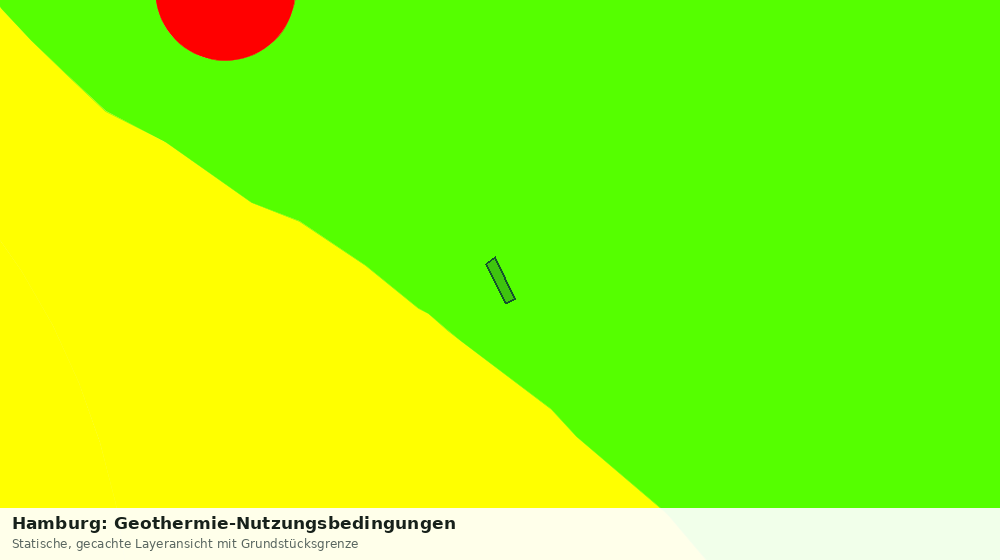 Statische Kartenansicht: Hamburg: Geothermie-Nutzungsbedingungen