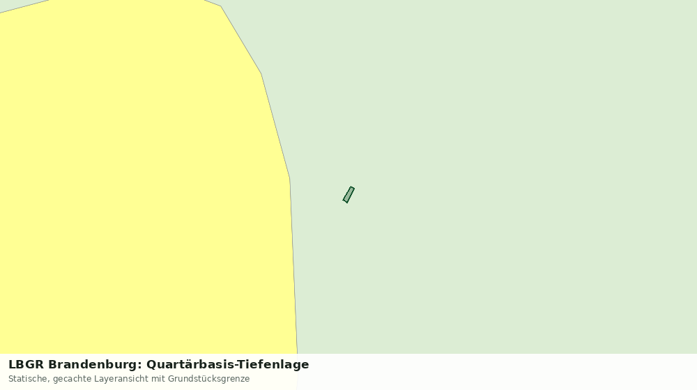 Statische Kartenansicht: LBGR Brandenburg: Quartärbasis-Tiefenlage