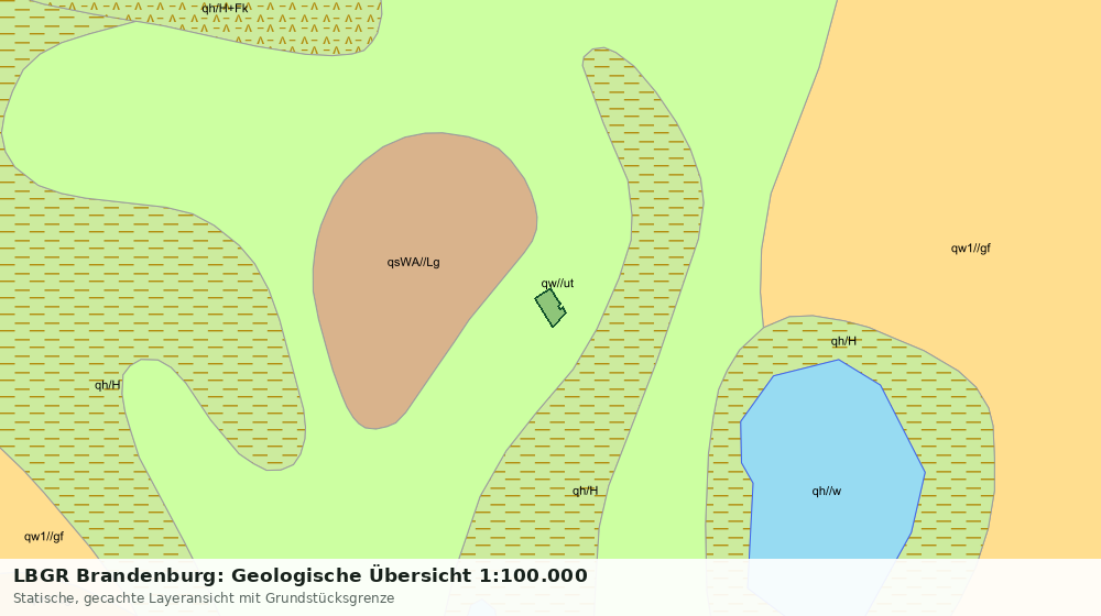 Statische Kartenansicht: LBGR Brandenburg: Geologische Übersicht 1:100.000