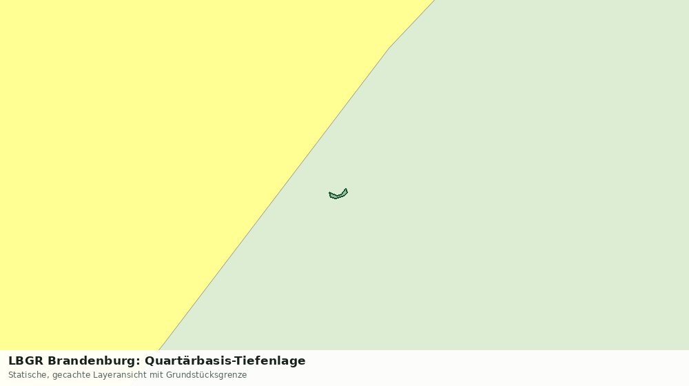 Statische Kartenansicht: LBGR Brandenburg: Quartärbasis-Tiefenlage