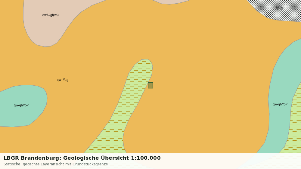 Statische Kartenansicht: LBGR Brandenburg: Geologische Übersicht 1:100.000
