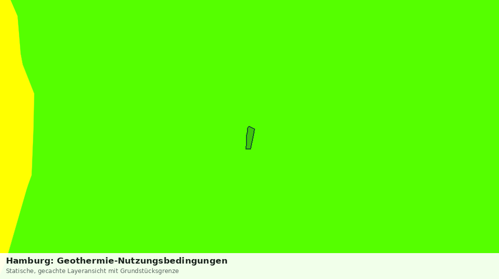 Statische Kartenansicht: Hamburg: Geothermie-Nutzungsbedingungen