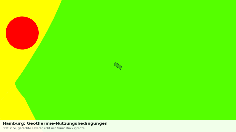 Statische Kartenansicht: Hamburg: Geothermie-Nutzungsbedingungen