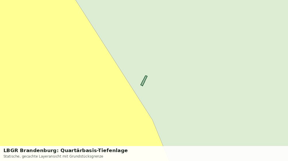 Statische Kartenansicht: LBGR Brandenburg: Quartärbasis-Tiefenlage