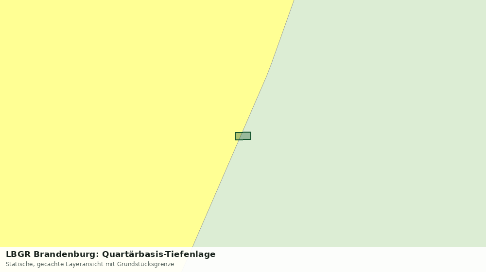 Statische Kartenansicht: LBGR Brandenburg: Quartärbasis-Tiefenlage