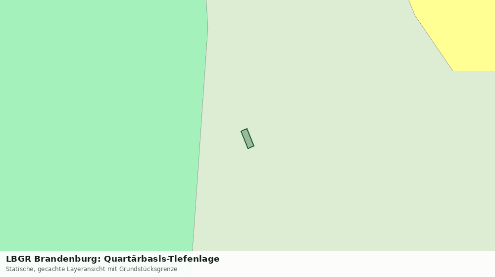 Statische Kartenansicht: LBGR Brandenburg: Quartärbasis-Tiefenlage