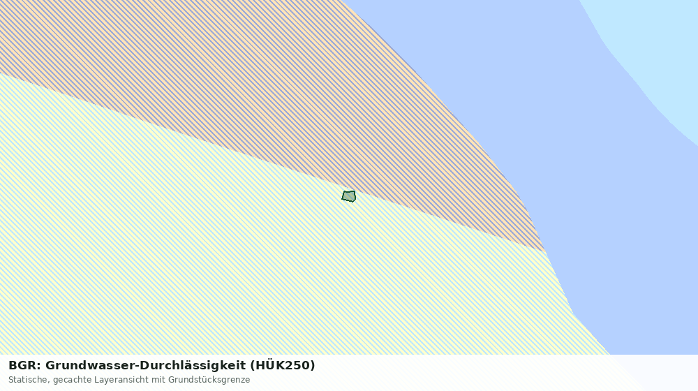 Statische Kartenansicht: BGR: Grundwasser-Durchlässigkeit (HÜK250)