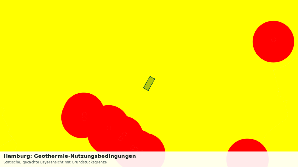 Statische Kartenansicht: Hamburg: Geothermie-Nutzungsbedingungen