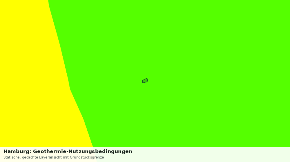 Statische Kartenansicht: Hamburg: Geothermie-Nutzungsbedingungen