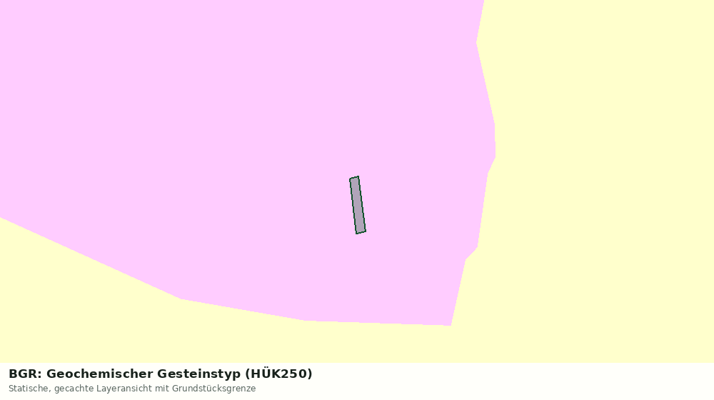 Statische Kartenansicht: BGR: Geochemischer Gesteinstyp (HÜK250)
