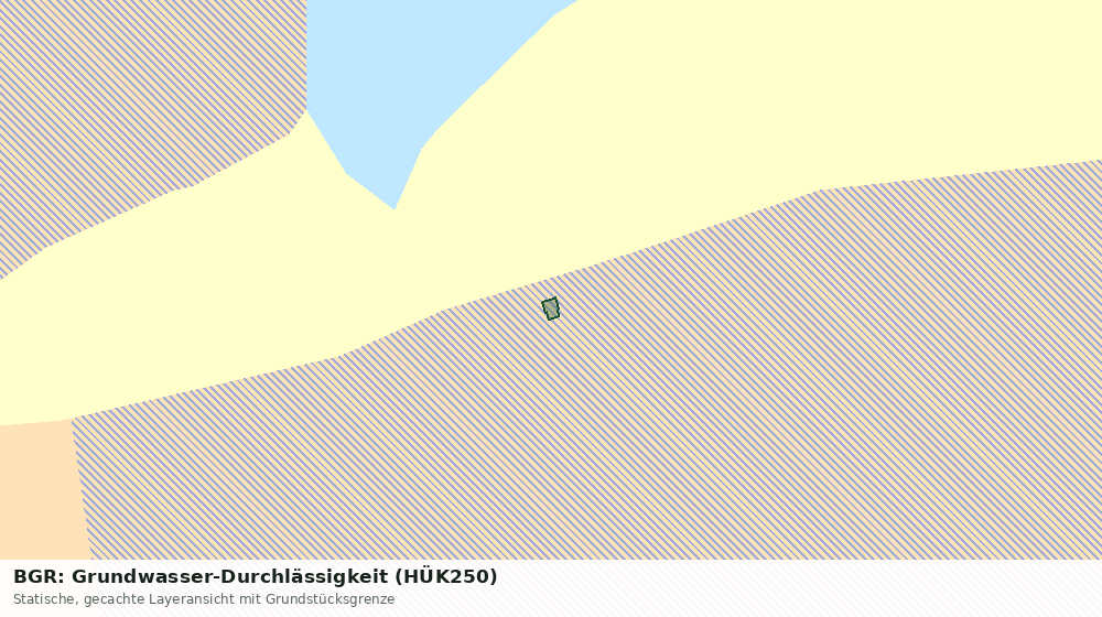 Statische Kartenansicht: BGR: Grundwasser-Durchlässigkeit (HÜK250)