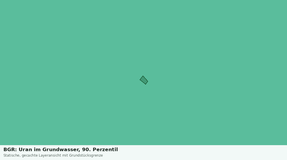 Statische Kartenansicht: BGR: Uran im Grundwasser, 90. Perzentil