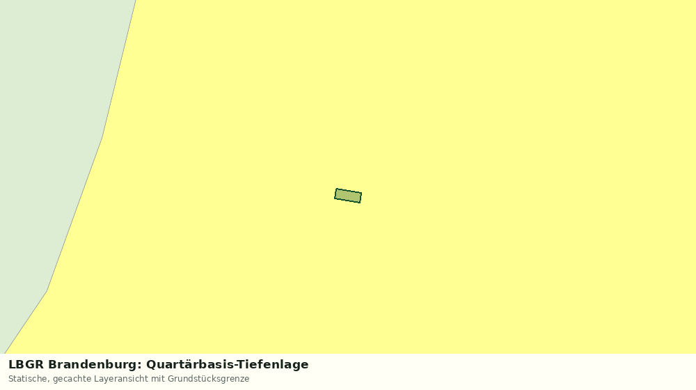 Statische Kartenansicht: LBGR Brandenburg: Quartärbasis-Tiefenlage