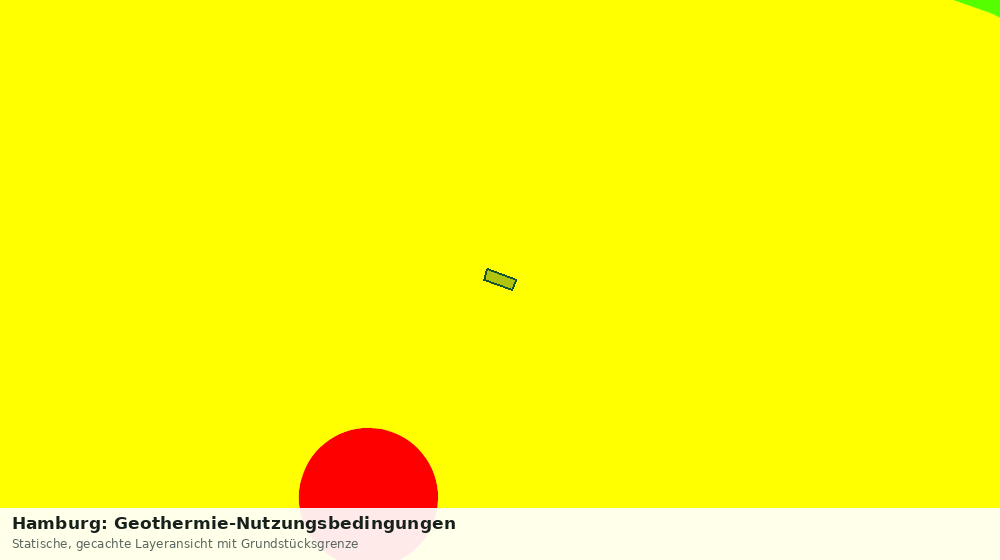 Statische Kartenansicht: Hamburg: Geothermie-Nutzungsbedingungen