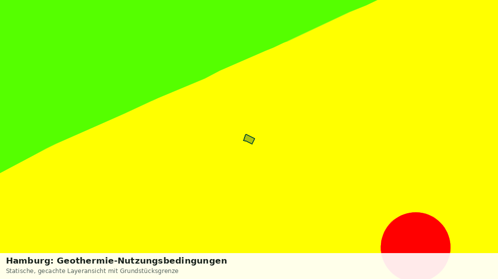 Statische Kartenansicht: Hamburg: Geothermie-Nutzungsbedingungen