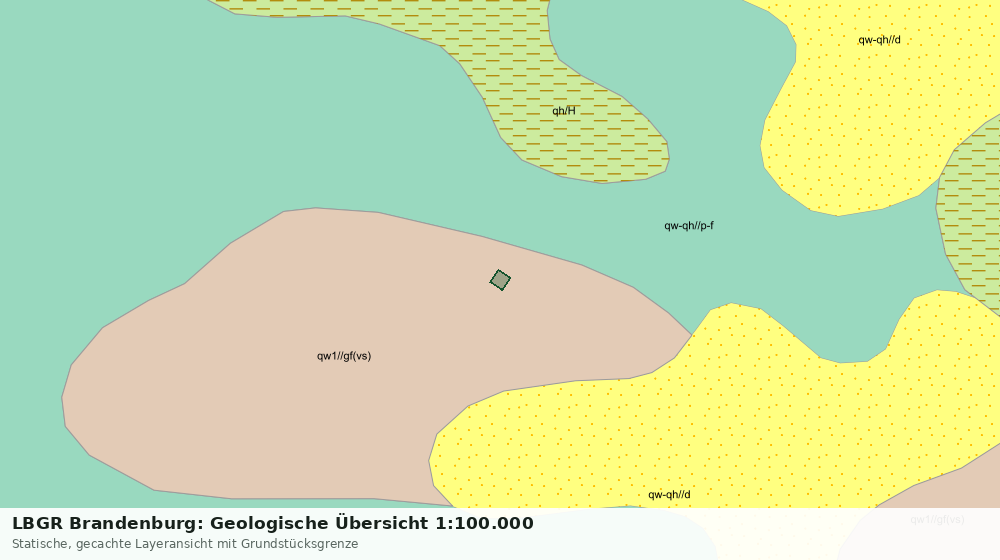 Statische Kartenansicht: LBGR Brandenburg: Geologische Übersicht 1:100.000