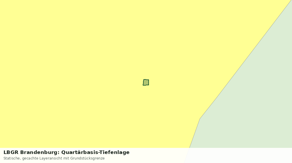 Statische Kartenansicht: LBGR Brandenburg: Quartärbasis-Tiefenlage