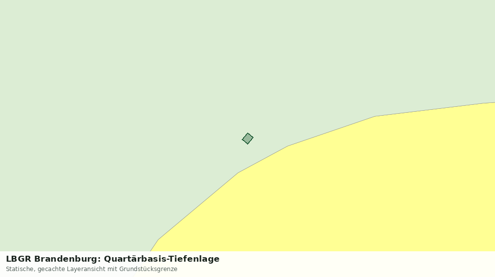 Statische Kartenansicht: LBGR Brandenburg: Quartärbasis-Tiefenlage