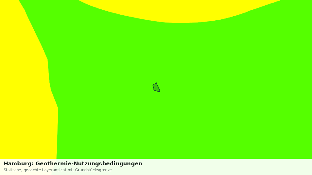 Statische Kartenansicht: Hamburg: Geothermie-Nutzungsbedingungen