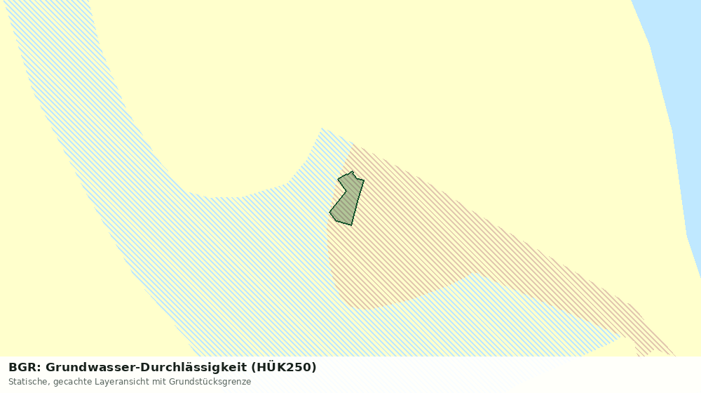 Statische Kartenansicht: BGR: Grundwasser-Durchlässigkeit (HÜK250)