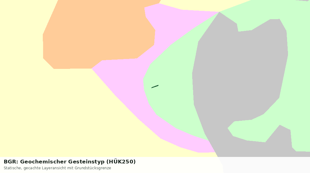 Statische Kartenansicht: BGR: Geochemischer Gesteinstyp (HÜK250)