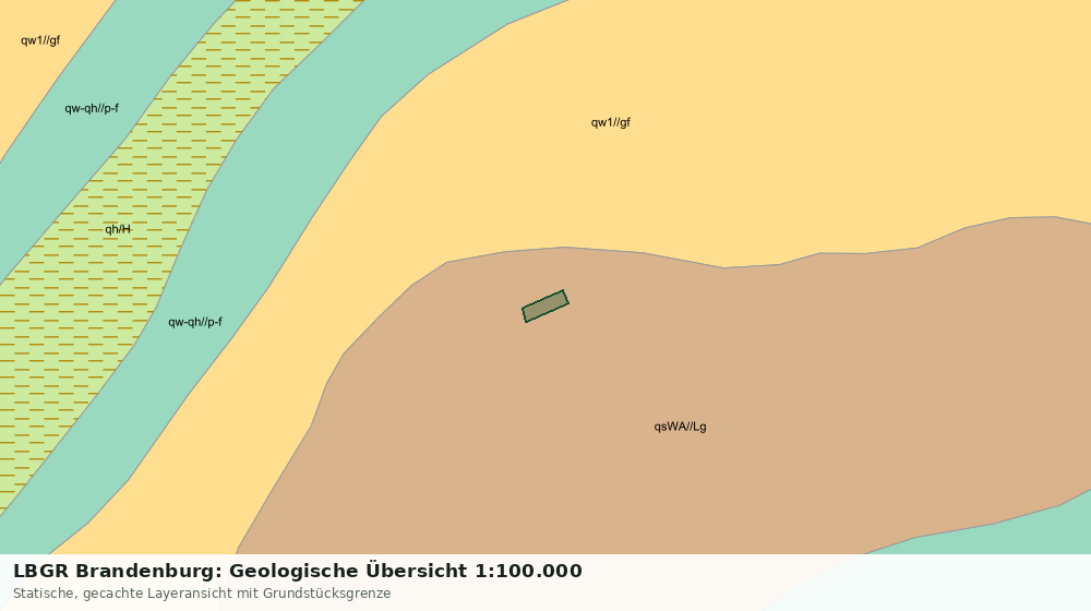Statische Kartenansicht: LBGR Brandenburg: Geologische Übersicht 1:100.000